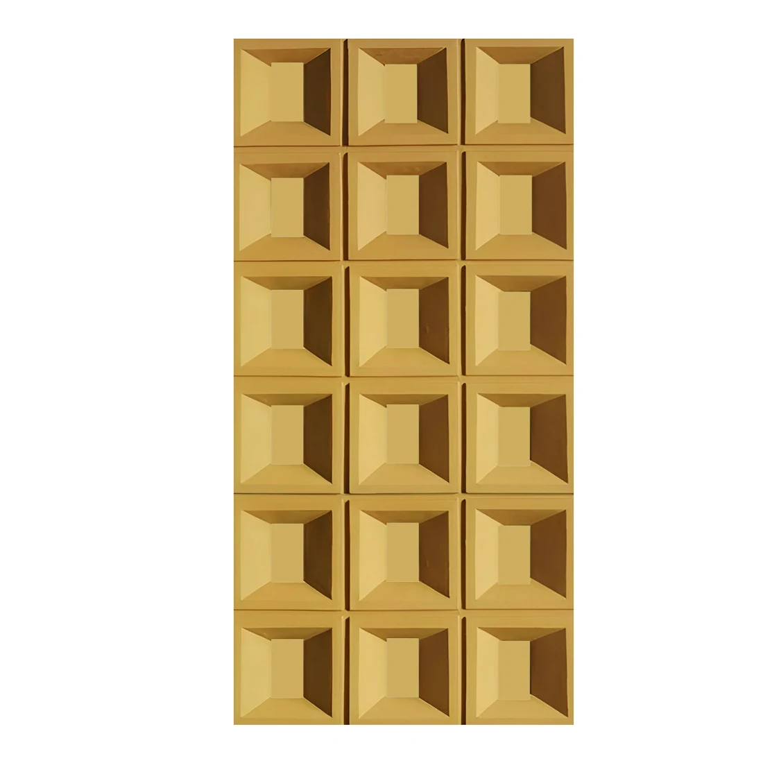 AB PU CSSR · Recessed geometric PU Wall Panel · Golden Brown