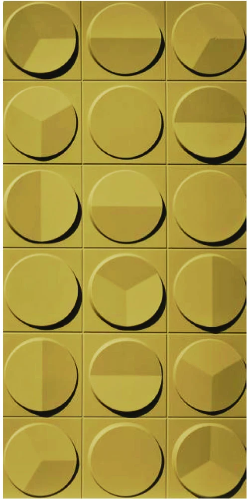 AB PU CL · Circular relief PU Wall Panel · Golden Beige