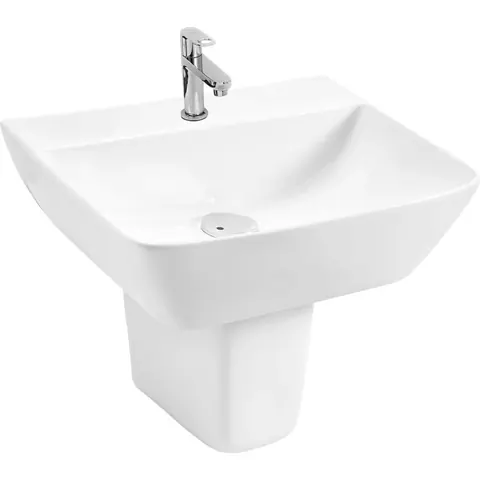 PERTH(BWB35-BHPD03) Half Pedestal Basin — OS-BS-PERTH-BWB35-BHPD03