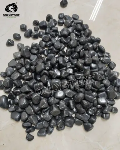 Black Granite Pebbles — OS-PB-001