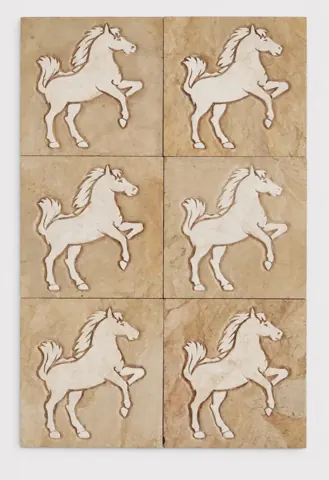 Prancing Horse Stone Motif Set — OS-SM-142