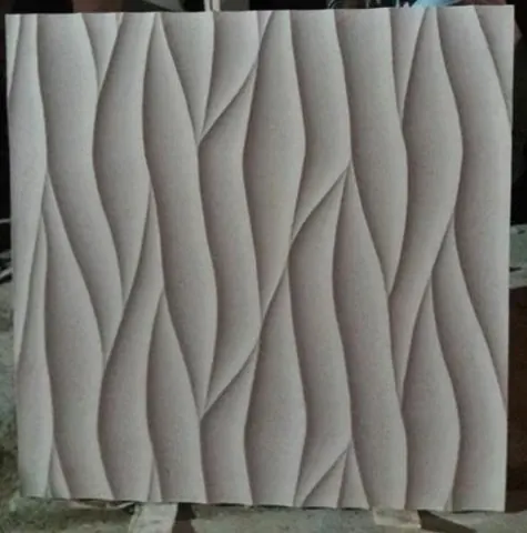 Vertical Twisting Wave Stone Panel — OS-SM-046