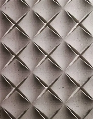 Sculpted Diamond Fold Stone Relief — OS-SM-076, view 1