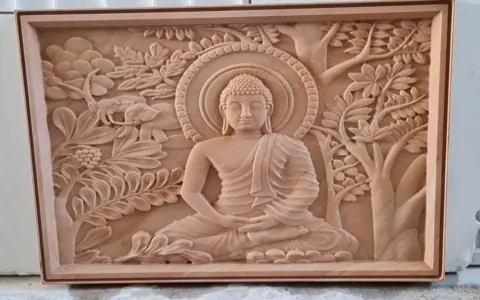 Buddha Under the Bodhi Tree Relief — OS-SM-004