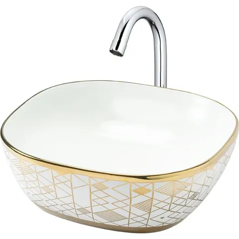 DRIP(GOLDEN-01) Designer Basin — OS-BS-DRIP-GOLDEN-01