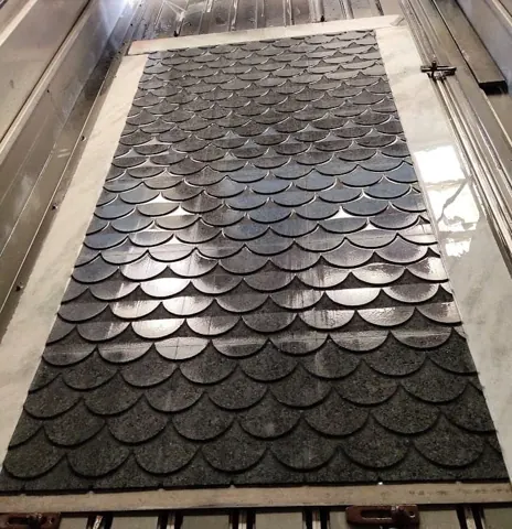 Overlapping Scallop Stone Wall Panel — OS-SM-061