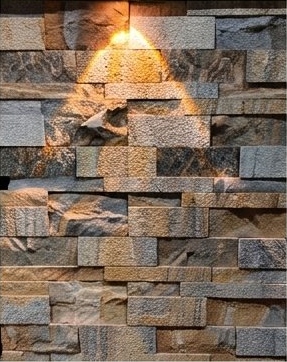 Rustic Raised Block Mosaic Natural Stone Wall Cladding — OS-NWC-132