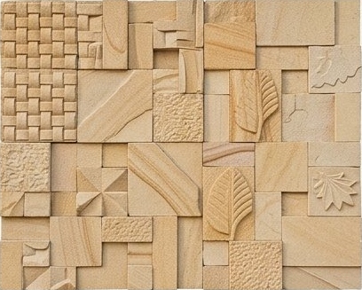 Sand Sculpted Mixed Pattern Natural Stone Wall Cladding — OS-NWC-145 Natural Stone Wall Cladding