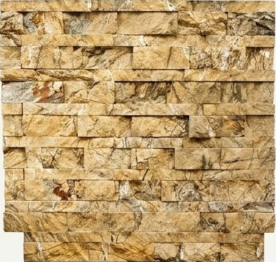 Golden Rustic Rock Ledge Natural Stone Wall Cladding — OS-NWC-165