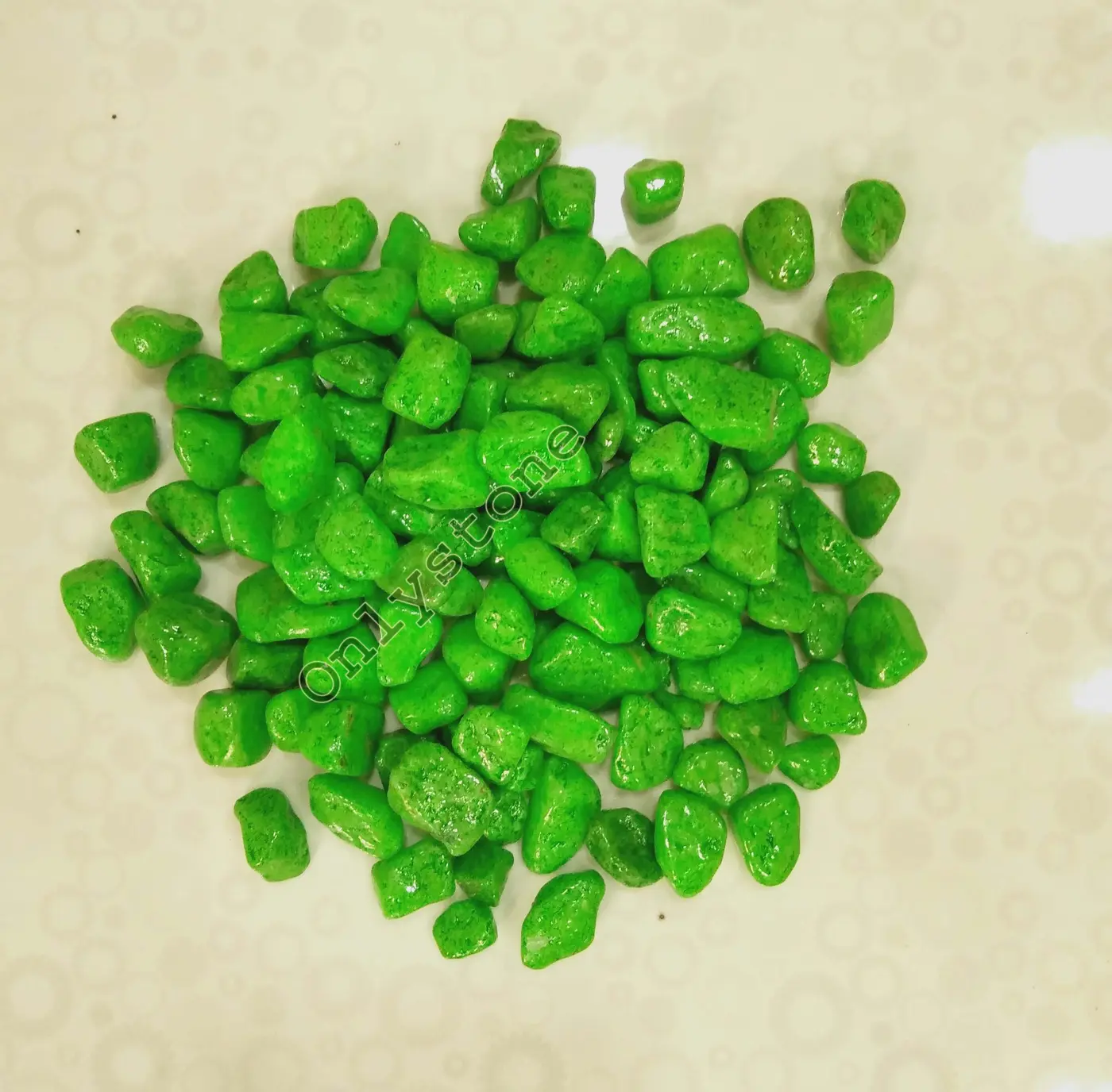 Green Decorative Pebbles — OS-PB-011 Coloured & Glass Pebbles