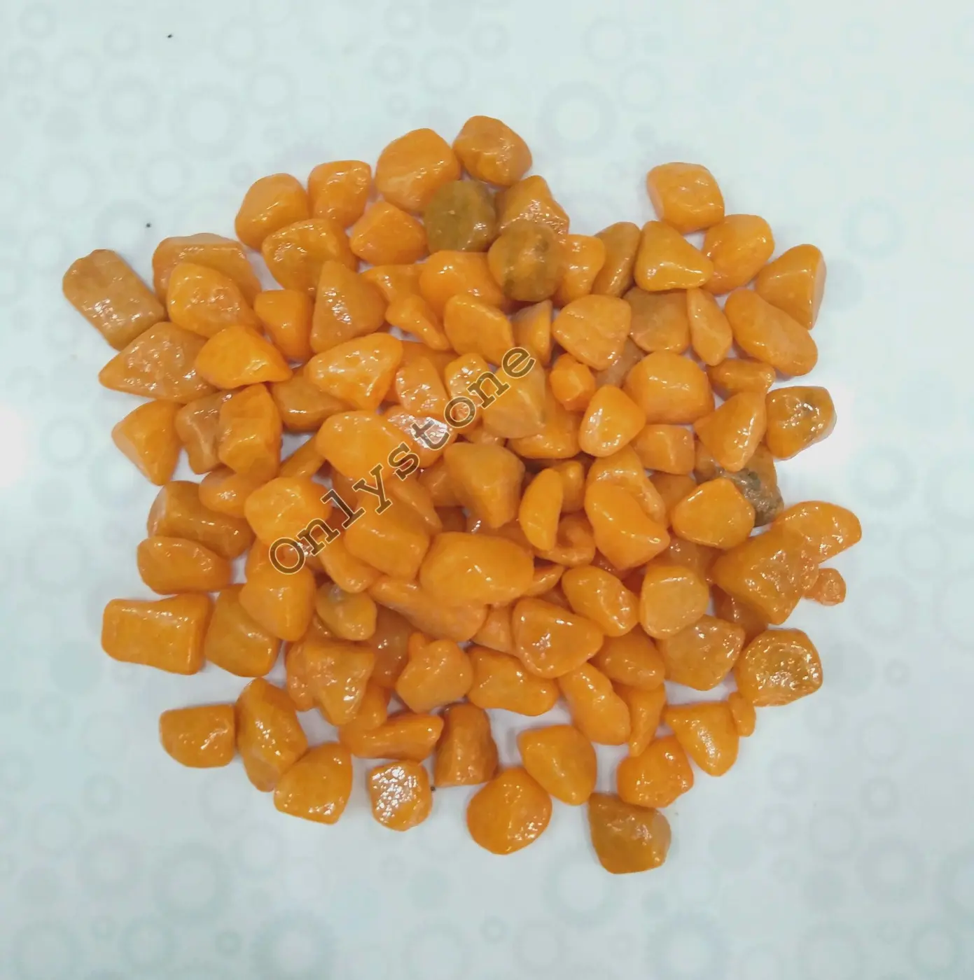 Orange Decorative Pebbles — OS-PB-015 Coloured & Glass Pebbles