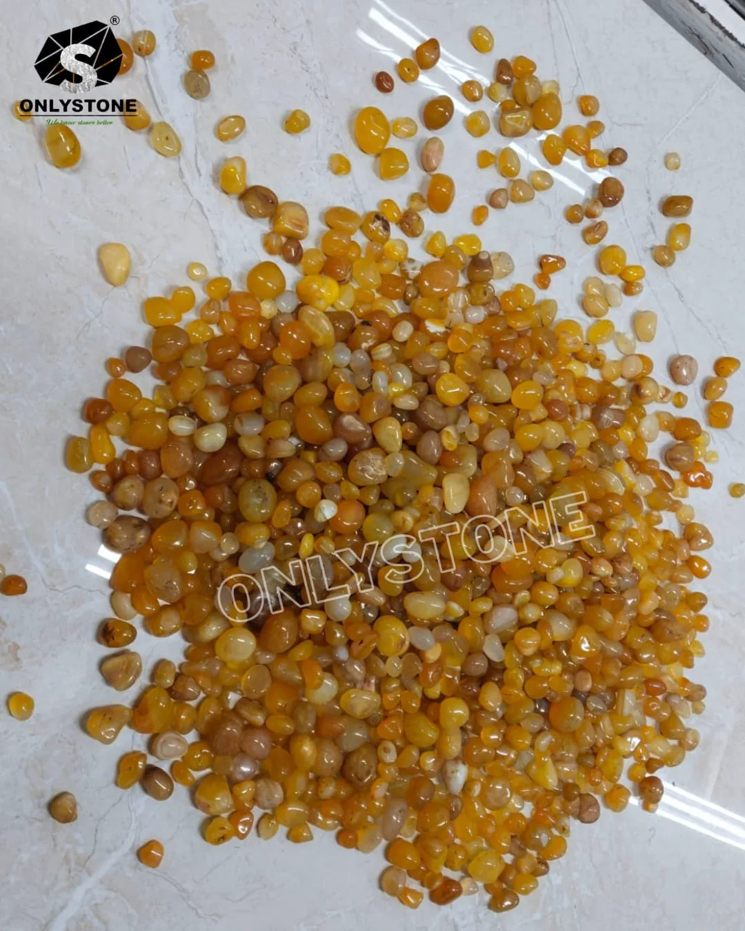 Yellow Onyx Pebbles — OS-PB-022 Onyx Pebbles