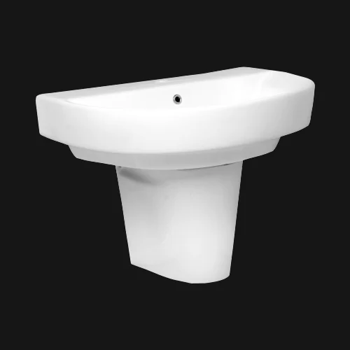 Cocoon Half Pedestal Basin — OS-SW-1344 Half Pedestal Basins