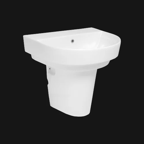 Cocoon Mini Half Pedestal Basin — OS-SW-1367 Half Pedestal Basins