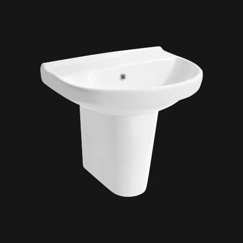 Eva Half Pedestal Basin — OS-SW-1371 Half Pedestal Basins