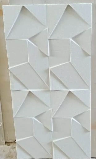 Angular Fold Geometric Stone Panel — OS-SM-024 Relief Panels