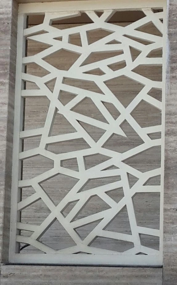 Angular Mosaic Stone Jali Panel — OS-SM-066 Relief Panels