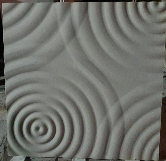 Concentric Ripple Stone Relief — OS-SM-044 Relief Panels
