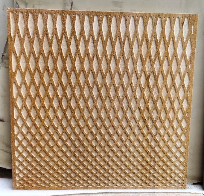 Graduated Diamond Stone Jali Panel — OS-SM-097 Relief Panels