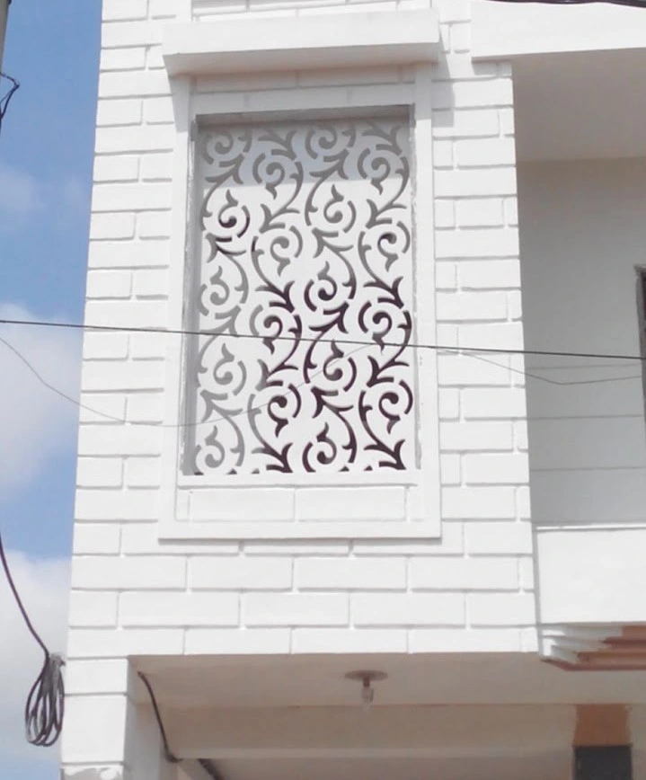 Ornamental Vine Exterior Stone Jali — OS-SM-084 Relief Panels