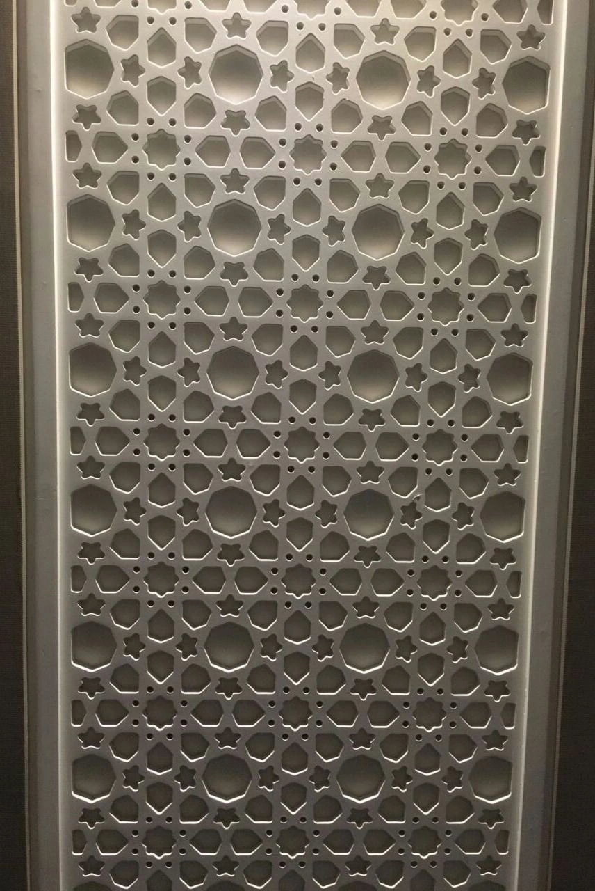 Star Rosette Lattice Stone Panel — OS-SM-038 Relief Panels