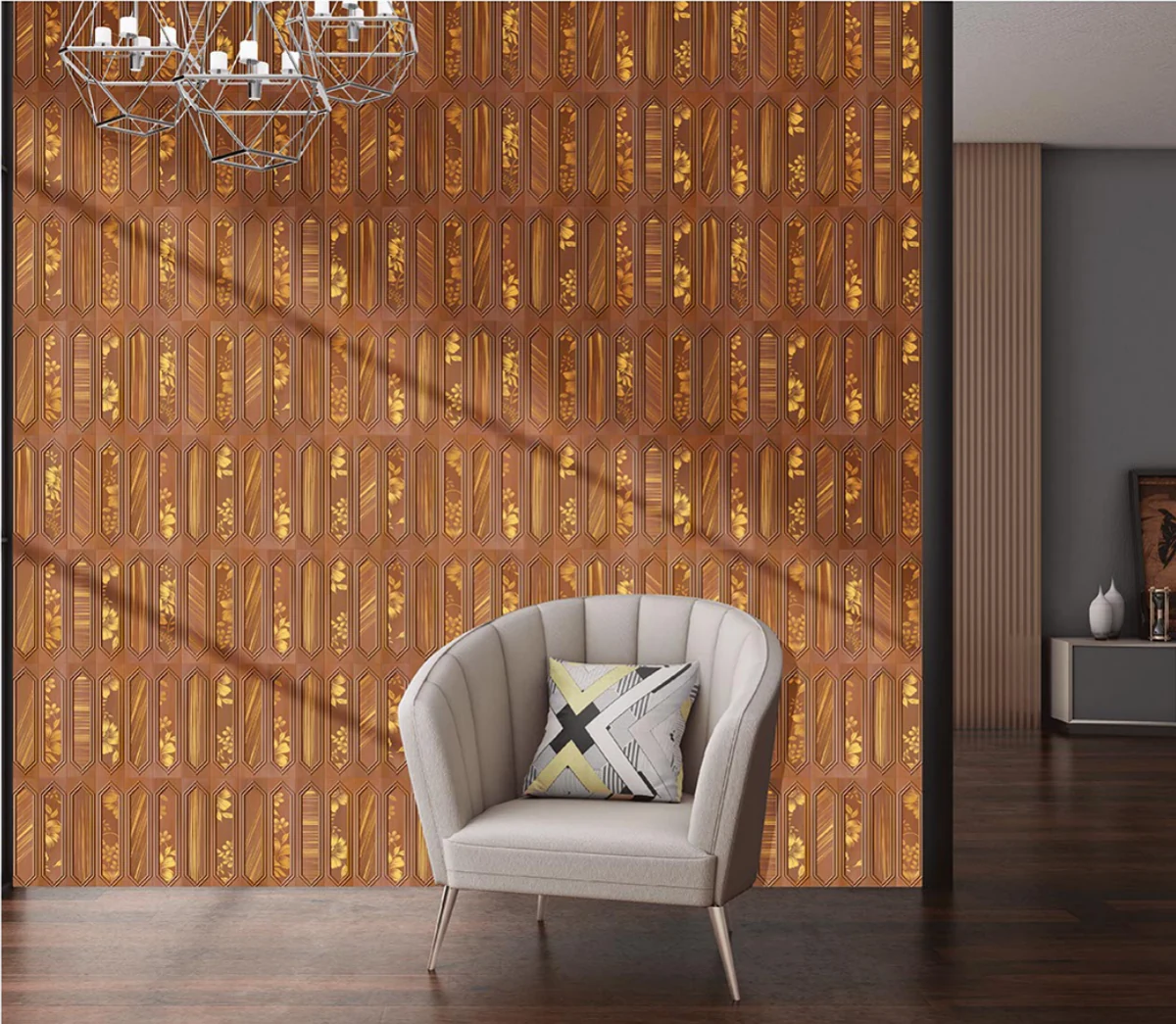 OMD PICKET CHERRY decorative interior application illustration