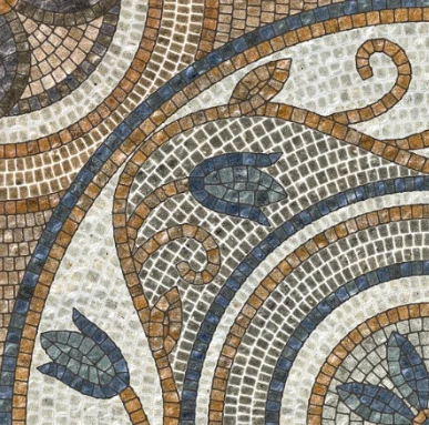 OMT MOSAIC FLORAL ASH — OMT MOSAIC FLORAL ASH Parking Tiles
