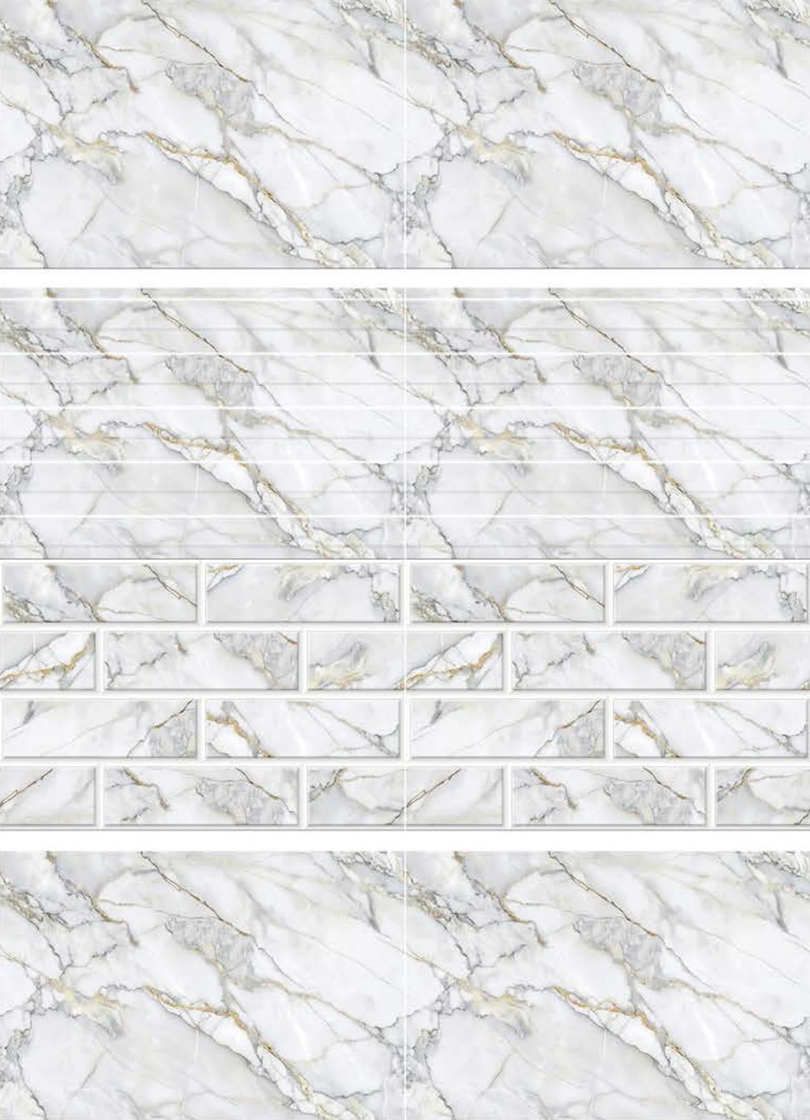 OTH 6537 coordinated wall-tile arrangement